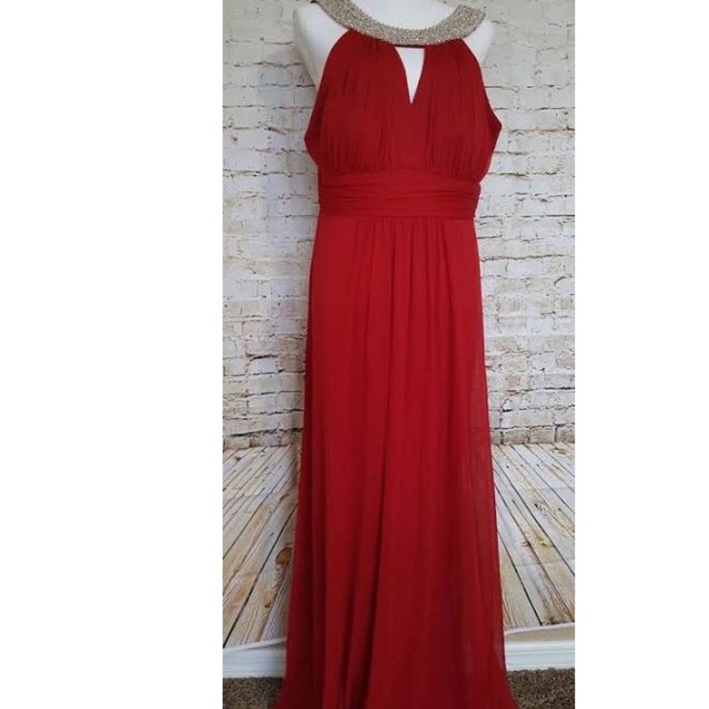 LONG RED GOWN/ PROM DRESS